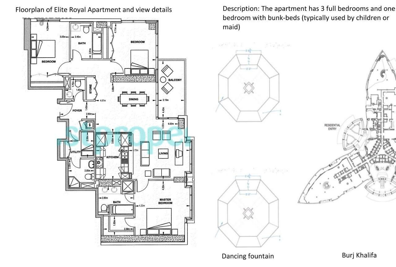 דובאי Elite Royal Apartment - Burj Residences T5 | Diamond מראה חיצוני תמונה